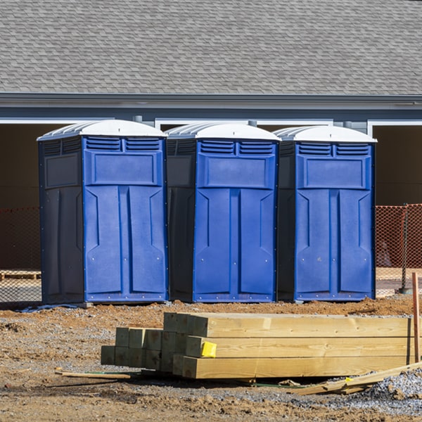 how do you ensure the portable restrooms are secure and safe from vandalism during an event in Moxahala